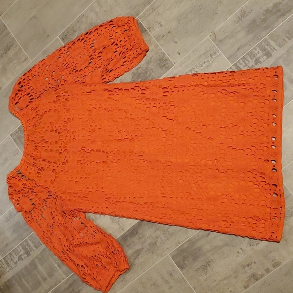 EUC Trina Turk Orange Crotched Mallory Dress - Picture 8 of 8
